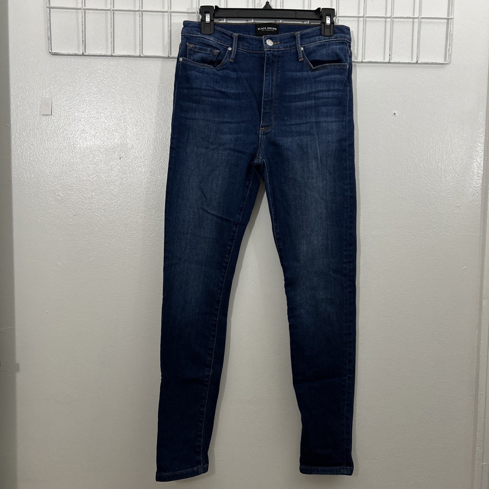 Black Orchid Women 29 Los Angeles‎ Jude Crop Dark Wash Skinny Jeans 6230